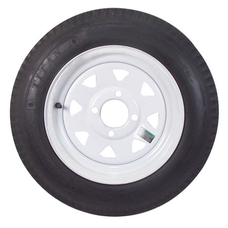 AMERICANA TIRE AND WHEEL Americana Tire & Wheel 32664 Economy Radial Tire & Wheel ST225/75R15 D/6-Hole- Pinstripe Spoke Rim 32664